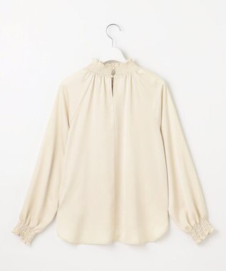 Feroux 【WEB一部店舗限定】スタンドネック ブラウス アイボリー系