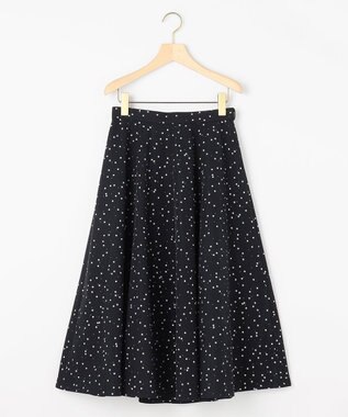 組曲 S フラワースパンコールプリント スカート ブラック系5