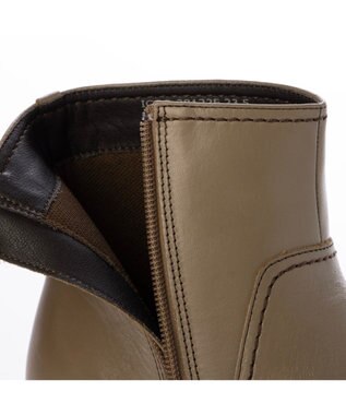 ing <ing>【WEB限定】スクエアトゥショートブーツ ダークベージュ