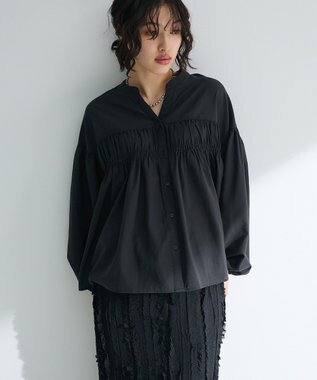 Green Parks シャーリングスキッパーシャツ Orange