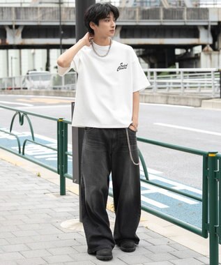 WEGO ペイズリーグラフィックBIG　T（SS） ホワイト