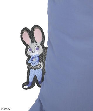 earth music&ecology モチーフポケット付パファートート/Zootopia ネイビー