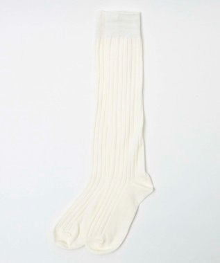 WEGO ゆるリブハイソックス オフホワイト
