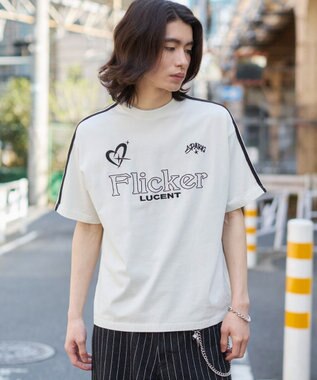 WEGO 【ユニセックス着用ITEM】スリーブラインロゴBIG　T（SS） オフホワイト