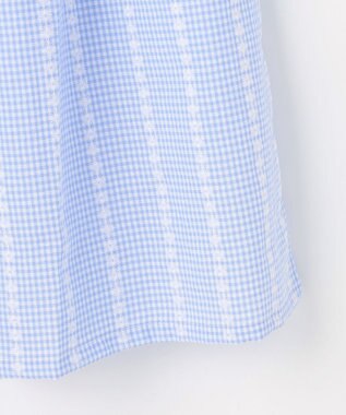 ANY KIDS 【洗濯機可能】サッカー ストライプワンピース サックスブルー