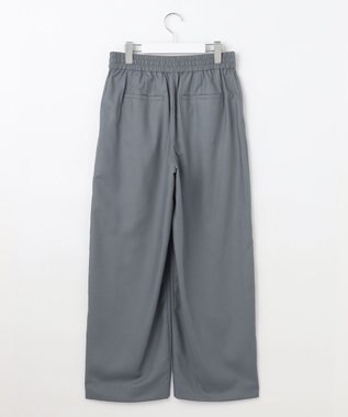 自由区 S 【カタログ掲載・洗える】フルダルスパンマイクロピーチワイドストレート パンツ インク