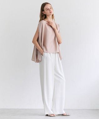 BEIGE， PERIDOT / 2WAYスリーブ ドレープブラウス Nude