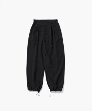 ATON KYOTO TSURIZOME SILK | ワイドイージーパンツ BLACK