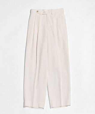 LENO FRENCH WORK HEVY LINEN TROUSERS リネンパンツ WHITE