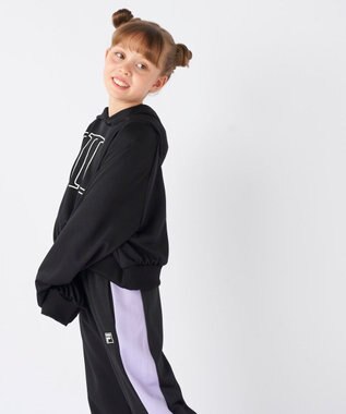 OP／FILA 【FILA】ショート丈スウェット/キッズ ブラック