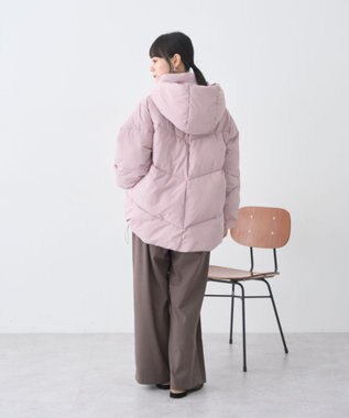 earth music&ecology 2WAYパファーブルゾン Pink Beige