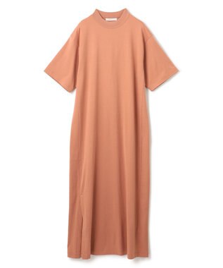 BEIGE， 【BEIGE,ecru/WEB限定・洗える】JERSEY STITCH / コットンAラインワンピース Nude camel