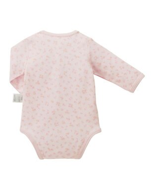 MIKI HOUSE HOT BISCUITS 【60-70cm】 長袖ボディシャツ２枚セット(前開き仕様) ピンク