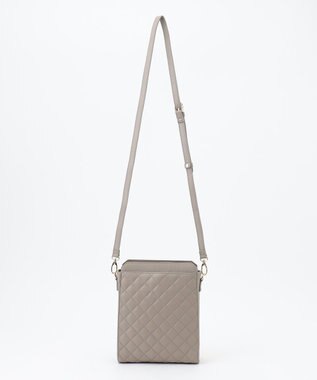 LA BAGAGERIE シープキルトWストラップスクエアショルダー グレージュ