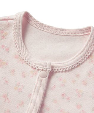 MIKI HOUSE HOT BISCUITS 【60-70cm】 長袖ボディシャツ２枚セット(前開き仕様) ピンク