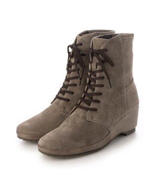 MODE ET JACOMO <D'ICI>ウェッジソールレースアップブーツ オークスエード
