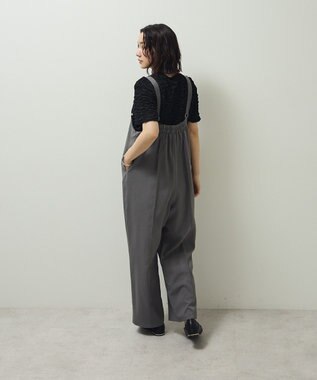 Green Parks ピンタックサロペット Gray