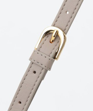 LA BAGAGERIE シープキルトWストラップスクエアショルダー グレージュ