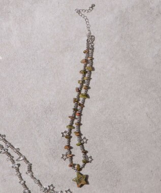 WEGO Lスターストーンデザインネックレス