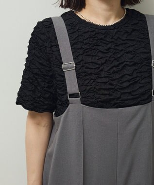 Green Parks ピンタックサロペット Gray