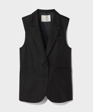 GRACE CONTINENTAL シルクツイルジレ ブラック