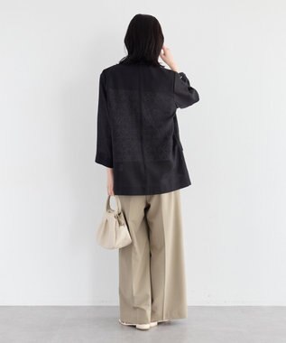 YECCA VECCA シアーテーラードジャケット Black