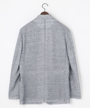 JOSEPH ABBOUD 【清涼感/軽量】リネンTOPピケ ジャケット ブルー系