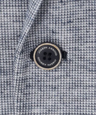 JOSEPH ABBOUD 【清涼感/軽量】リネンTOPピケ ジャケット ブルー系