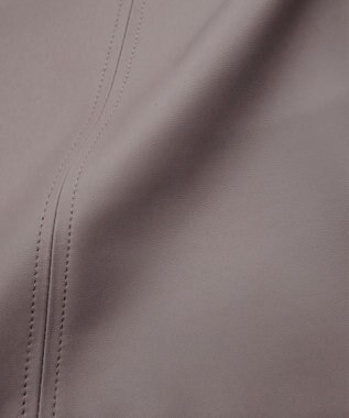 Tiaclasse L 【本革】ノーカラーシープレザージャケット モカ