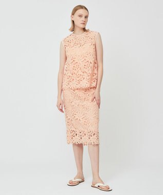 BEIGE， NARCISSUS / レースブラウス Peach