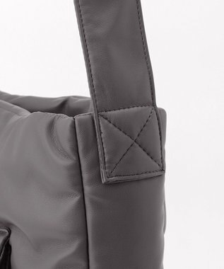 JOSEPH HOMME シンセティックソフトレザー　ワンショルダー バッグＬサイズ グレー系