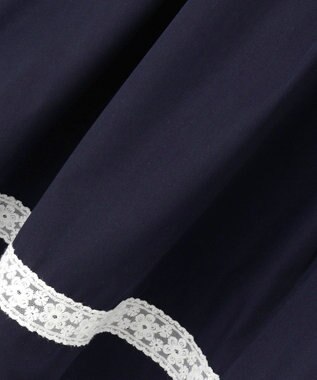 ANY KIDS 襟付き 半袖 ワンピース ネイビー