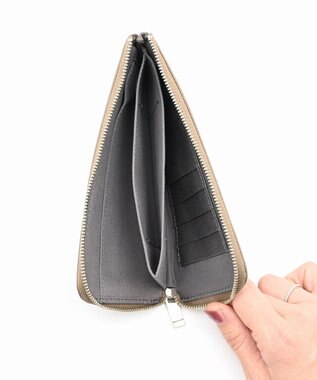 blancle シュリンクレザー Lジップ ロングウォレット トープ