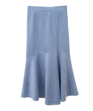 Green Parks マシュマロスエードマーメイドスカート Blue