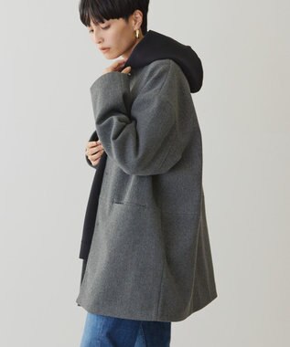 AMERICAN HOLIC リサイクル中空糸ノーカラーコート Gray Mixture