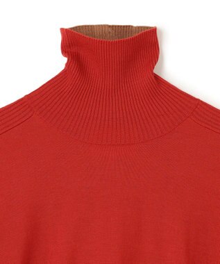 BEIGE， 【CLUEL 10月号掲載・S-size】LA MONNAIE / タートルニット Red×Camel