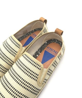 BONTRE 【VERBENAS/ベルベナス】ラフストライプスリッポン アイボリー