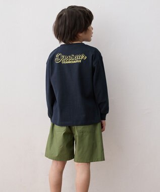 ANY KIDS ポプリン ハーフパンツ カーキ