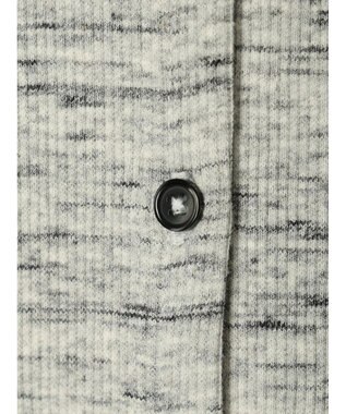 earth music&ecology メランジリブカーディガン（ｇｒａｙ） Gray Mixture