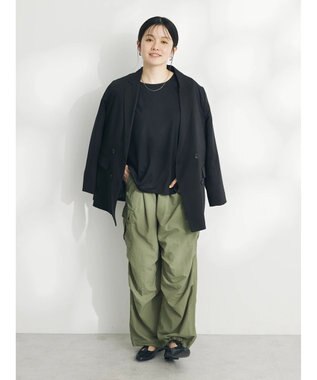 CRAFT STANDARD BOUTIQUE 肩タックノースリーブプルオーバー Black