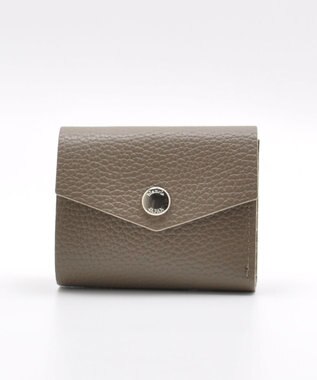 blancle シュリンクレザー 三つ折りウォレット トープ