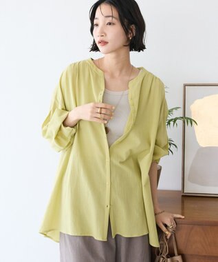 CRAFT STANDARD BOUTIQUE ジョーゼットスキッパーシャツ Yellow