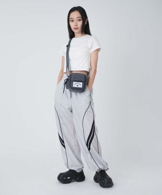 WEGO 【CONVERSE/ユニセックス着用ITEM】別注CONVERSEミニショルダーバッグ グレー