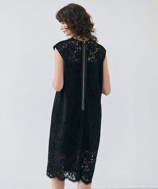 BEIGE， KALMIA / バックファスナーレースドレス Black