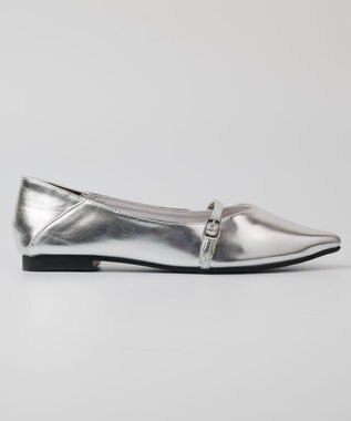 BONTRE 【PRECIEUX JOUET/プレシュウジュエ】ポインテッドフラットメリージェーン シルバー