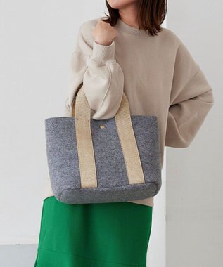 TOPKAPI 【TREASURE TOPKAPI】イタリアンフェルト ラメテープ トートバッグ 2023