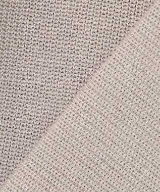 J.PRESS LADIES L 【洗える】コットンアセテート畦 ニットベスト ライトグレー系