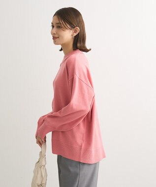 Green Parks もちやわモックネックニットプルオーバー Pink