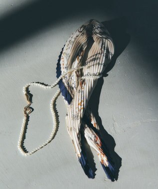 YECCA VECCA ビットプリントプリーツスカーフ