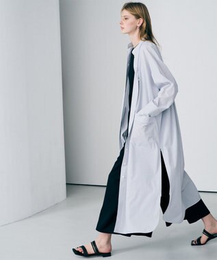 uncrave コットンクロスストライプ シャツワンピース ネイビーストライプ